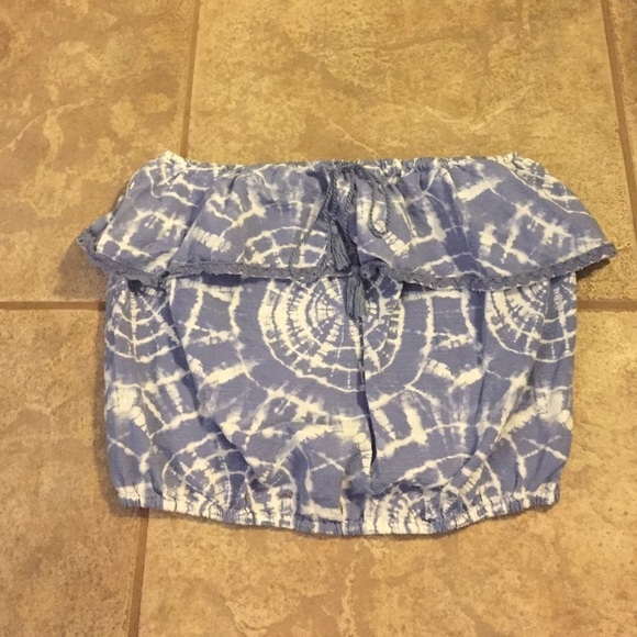 TIE dye strapless top - Picture 3 of 6